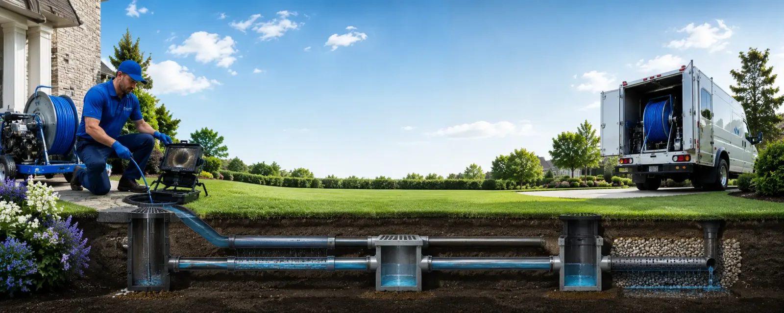 Outdoor drain cleaning information for Emmalena, KY